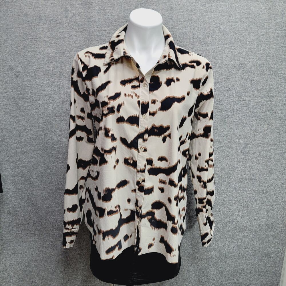 LYSSE CONNIE BUTTON DOWN SHIRT, SIZE L